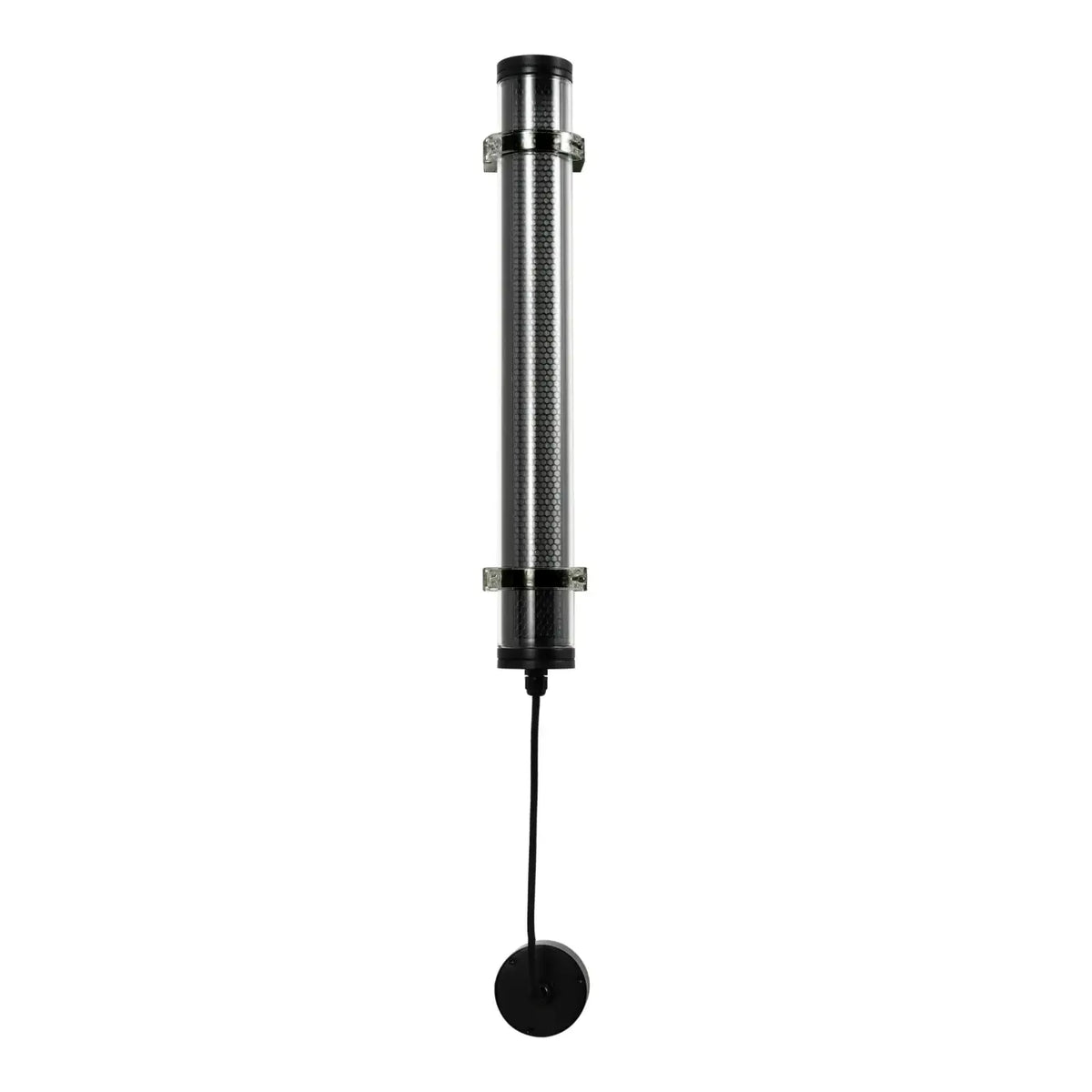 Applique extérieure tube LED IP65, grille ou nid d'abeille, noir