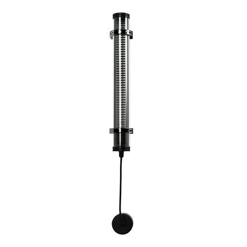 Applique extérieure tube LED IP65, grille ou nid d'abeille, noir