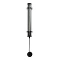 Applique extérieure tube LED IP65, grille ou nid d'abeille, noir