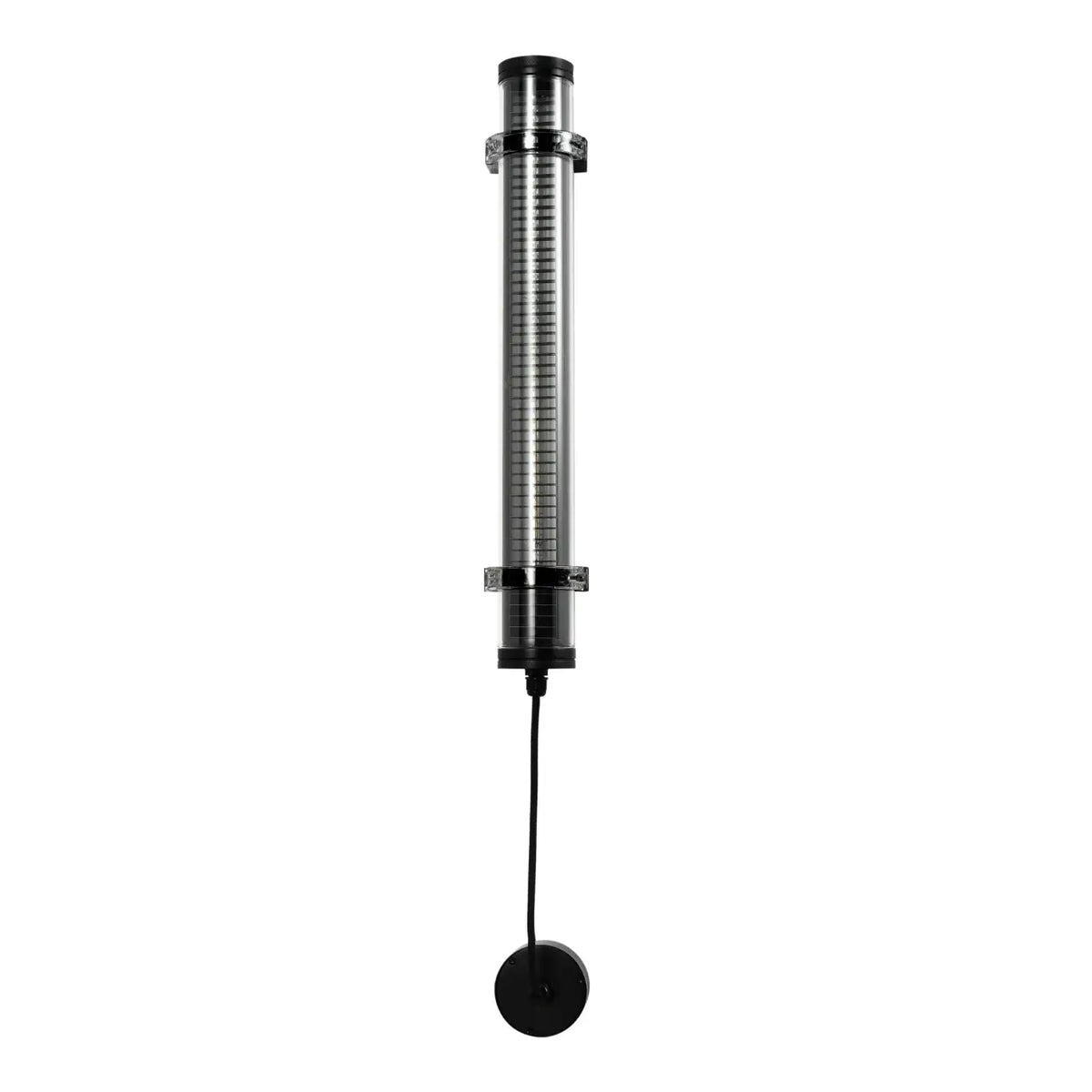 Applique extérieure tube LED IP65, grille ou nid d'abeille, noir