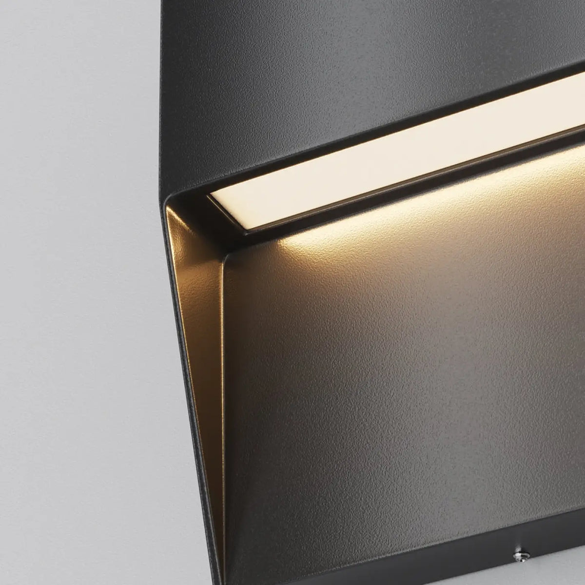 Applique extérieure balise carrée LED, acier noir ou blanc, IP54