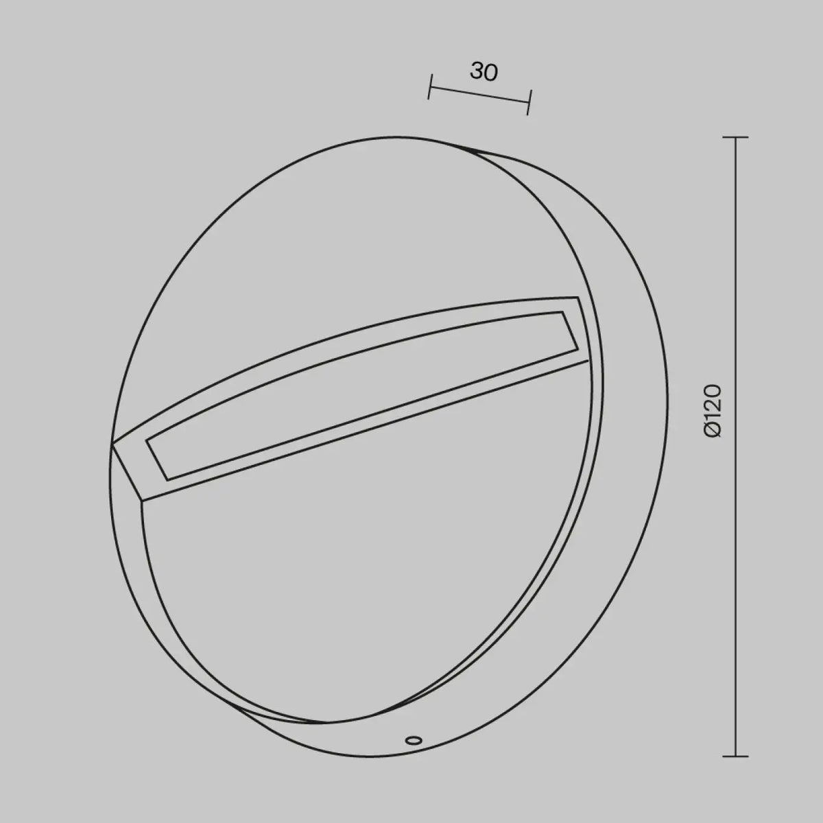 Applique extérieure balise ronde LED, acier noir ou blanc, IP54