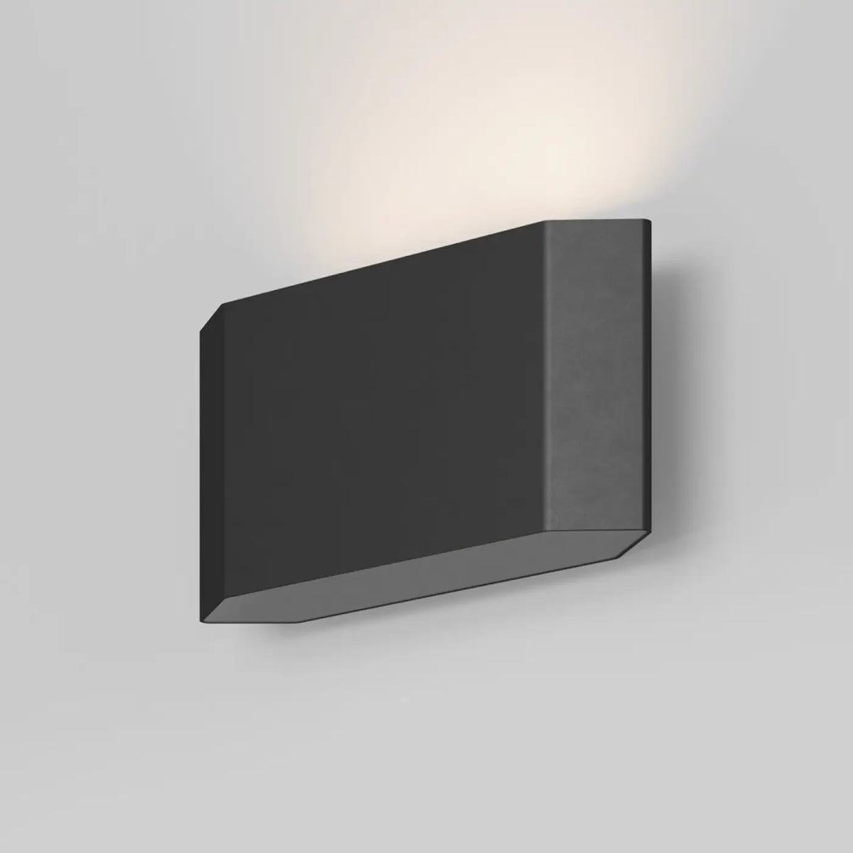 Applique extérieure LED à lumière rasante, plaque d'acier noir