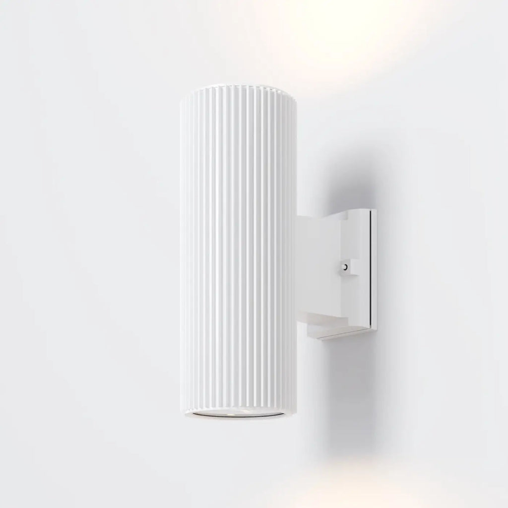 Applique extérieure cylindre en acier IP54, culot E27, 2 tailles