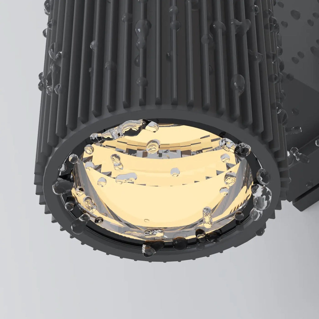 Applique extérieure cylindre en acier IP54, culot E27, 2 tailles