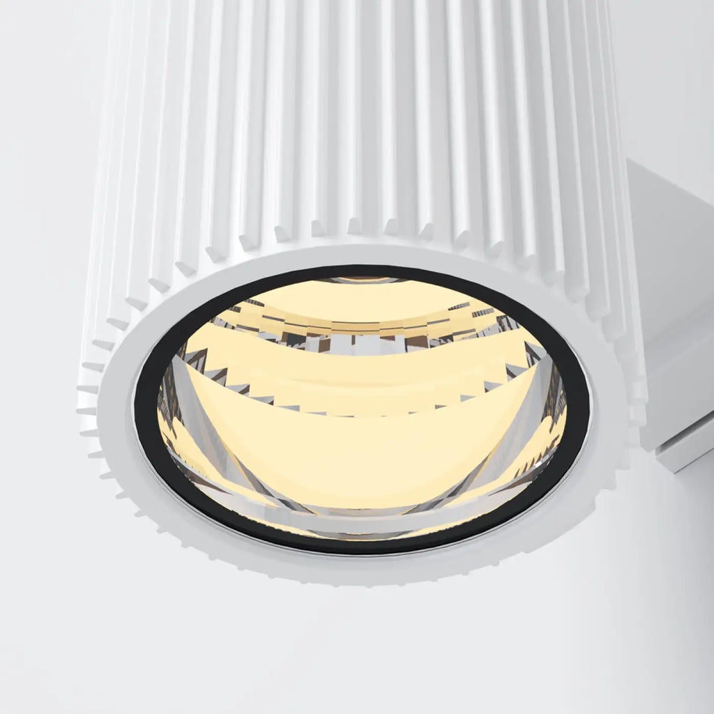Applique extérieure cylindre en acier IP54, culot E27, 2 tailles