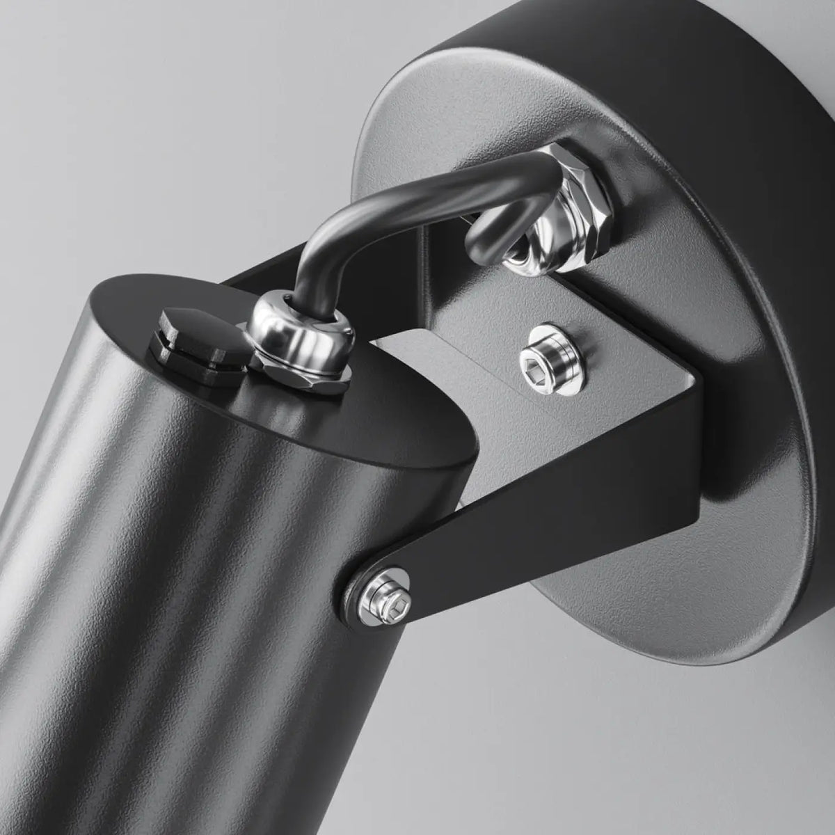 Applique extérieure projecteur orientable en acier noir, IP65