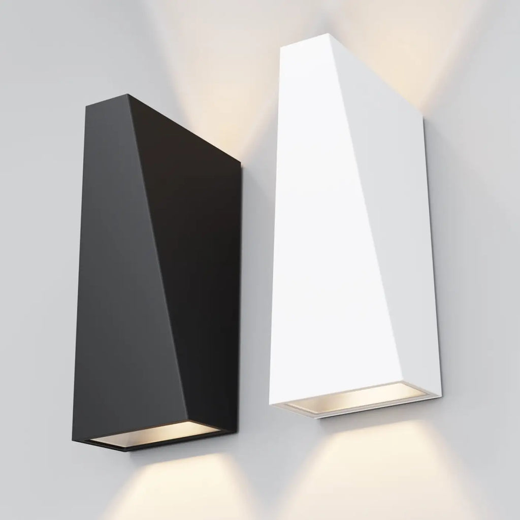 Applique extérieure LED bloc vertical en acier, IP54