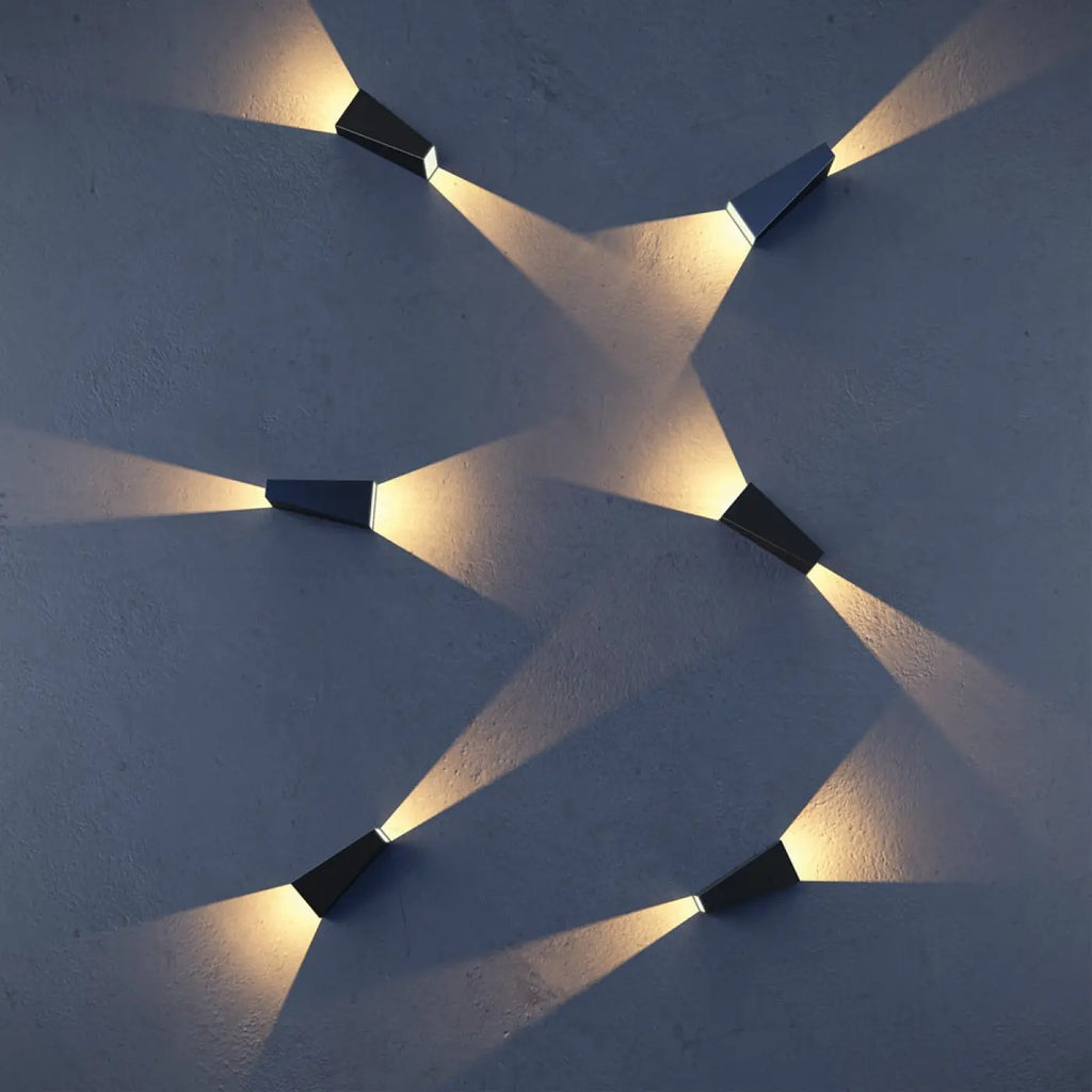 Applique extérieure LED bloc vertical en acier, IP54