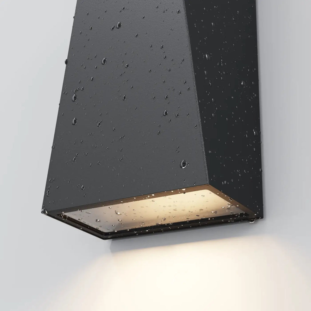 Applique extérieure LED bloc vertical en acier, IP54