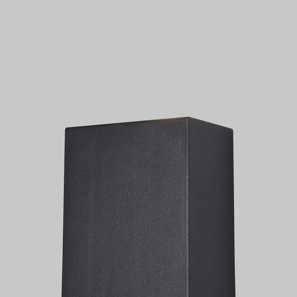 Applique extérieure LED rectangulaire en acier noir, IP54