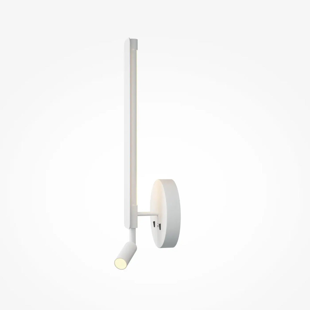Applique liseuse LED avec port USB pour tête de lit, noir ou blanc