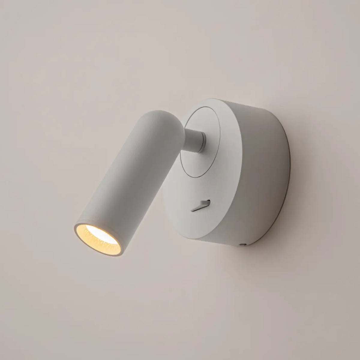 Liseuse murale LED ronde et orientable, blanc chaud 3000 K