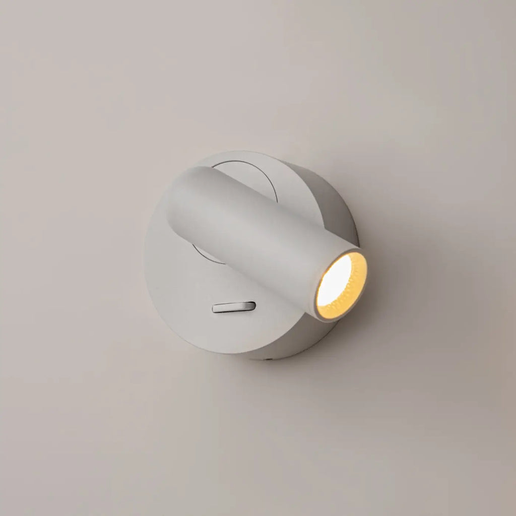 Liseuse murale LED ronde et orientable, blanc chaud 3000 K