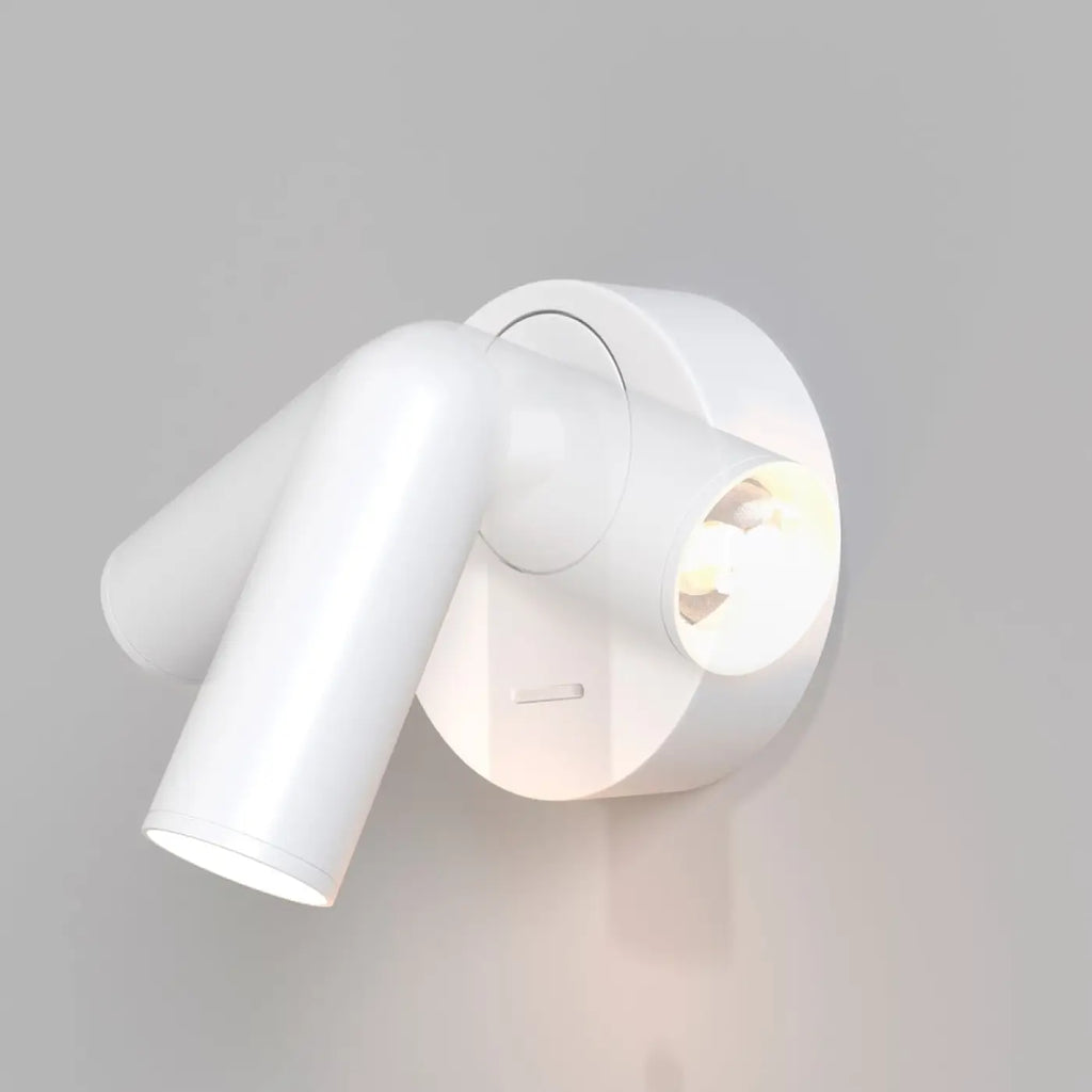 Liseuse murale LED ronde et orientable, blanc chaud 3000 K