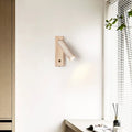 Applique murale en bois à interrupteur, beige ou marron, beige