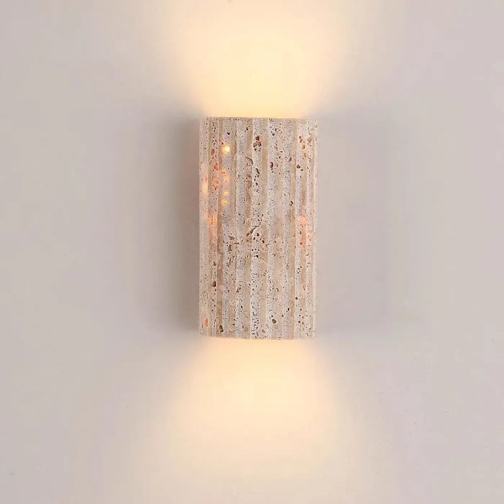 Applique murale en pierre texturée à lumière diffuse