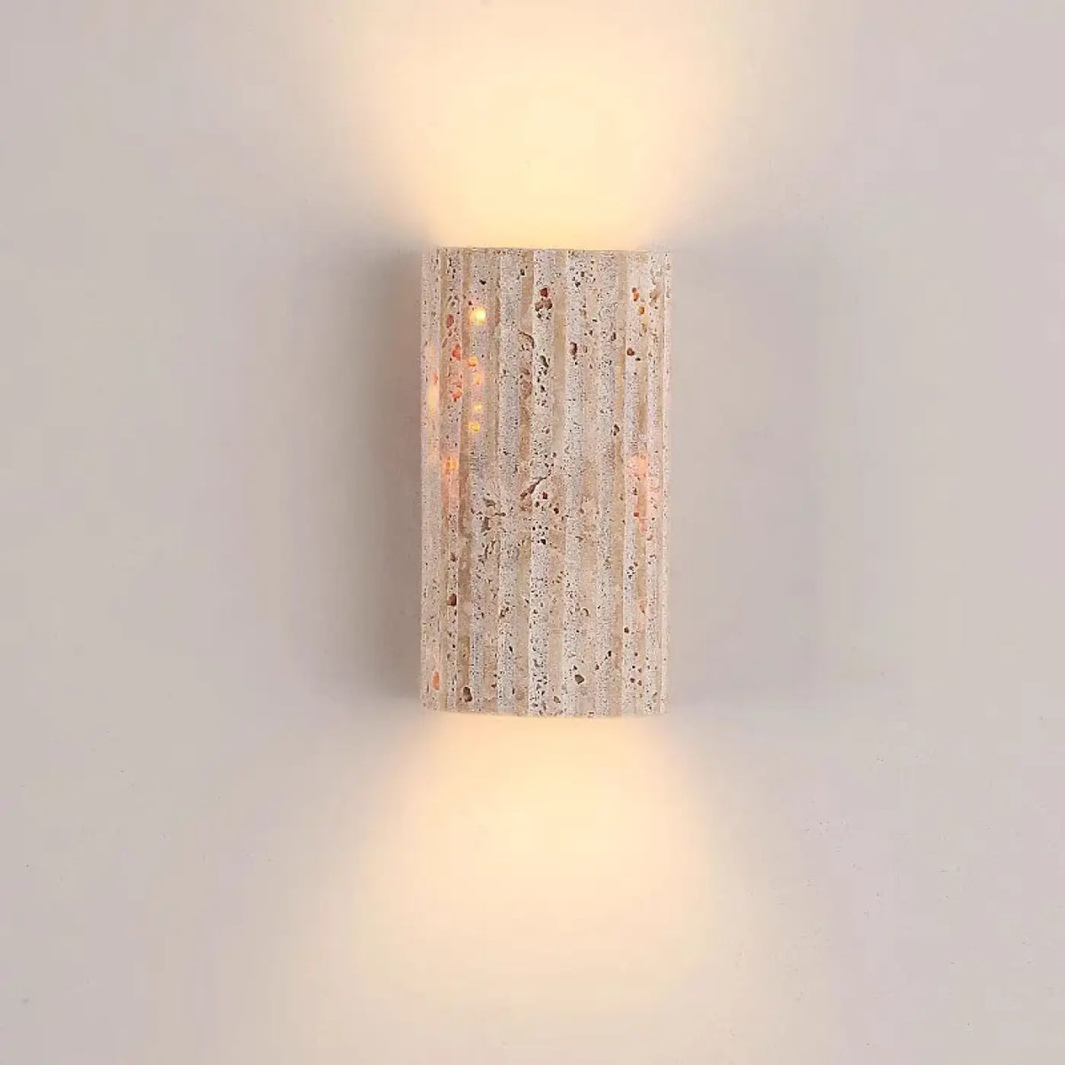 Applique murale en pierre texturée à lumière diffuse