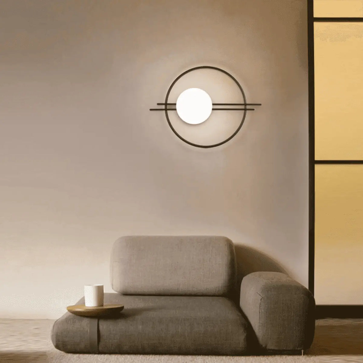 Applique murale boule en verre, cinq modèles, noire ou dorée, noir