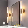 Applique murale noire ou dorée pour éclairer un miroir, doré