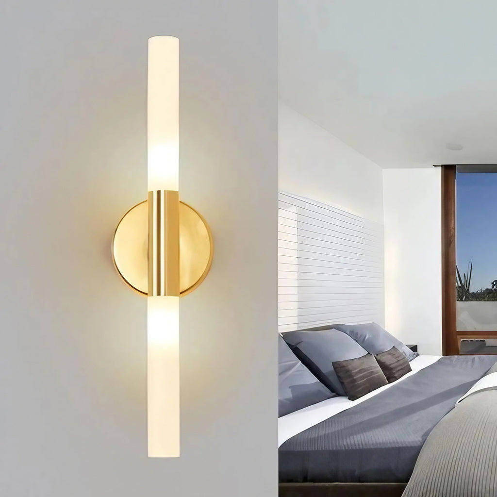 Applique murale noire ou dorée pour éclairer un miroir