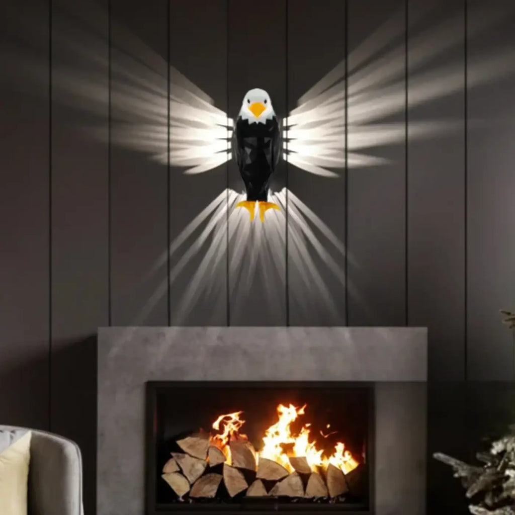 Applique murale aigle, décor animal