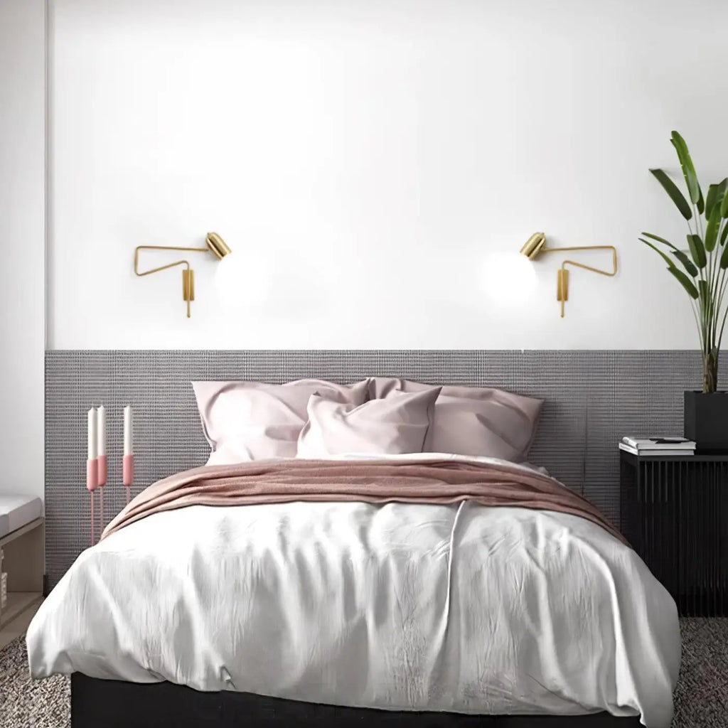 Applique murale ajustable, tête ronde ou allongée
