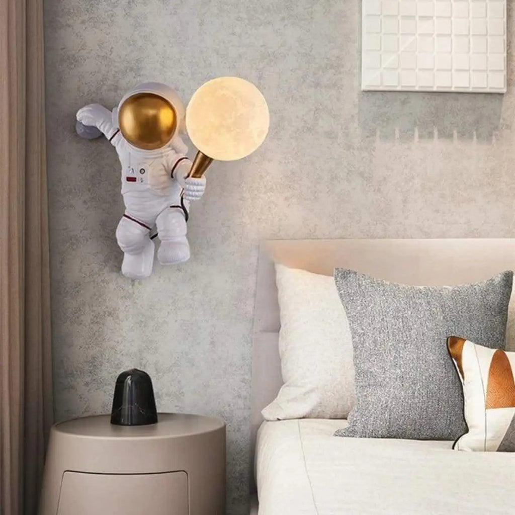 Applique murale astronaute, thème de l'espace