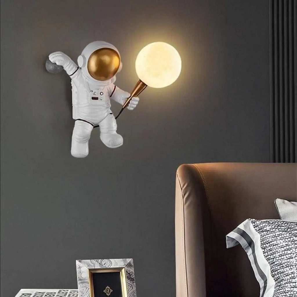 Applique murale astronaute, thème de l'espace