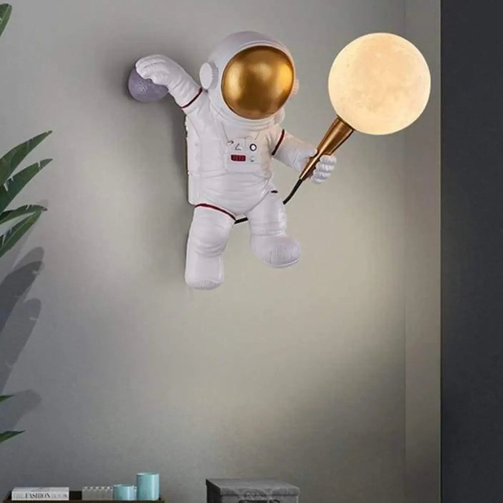 Applique murale astronaute, thème de l'espace