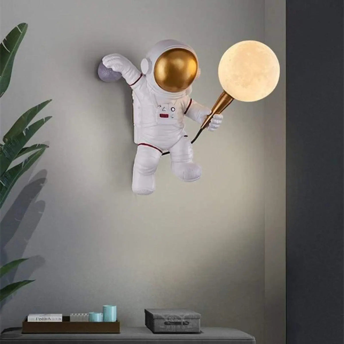 Applique murale astronaute, thème de l'espace