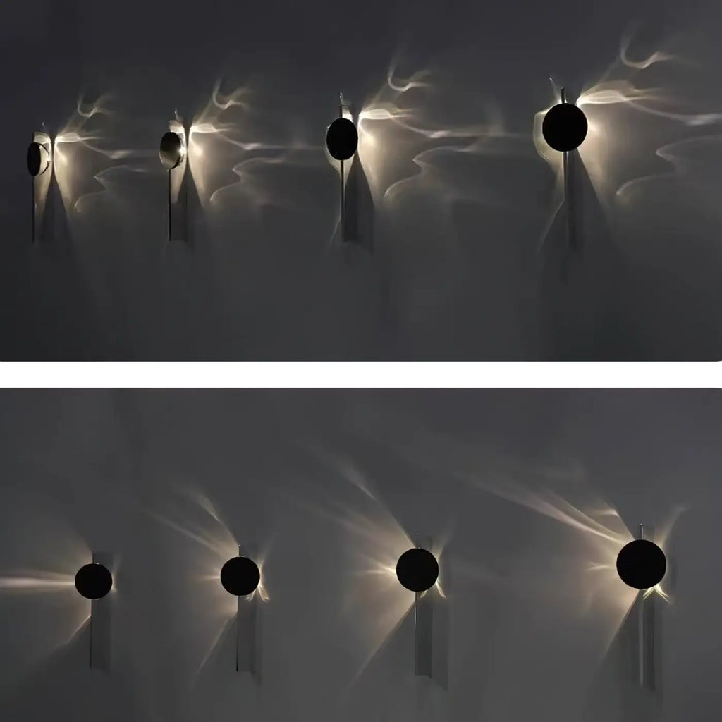 Applique murale effet aurore boréale, blanc chaud ou froid