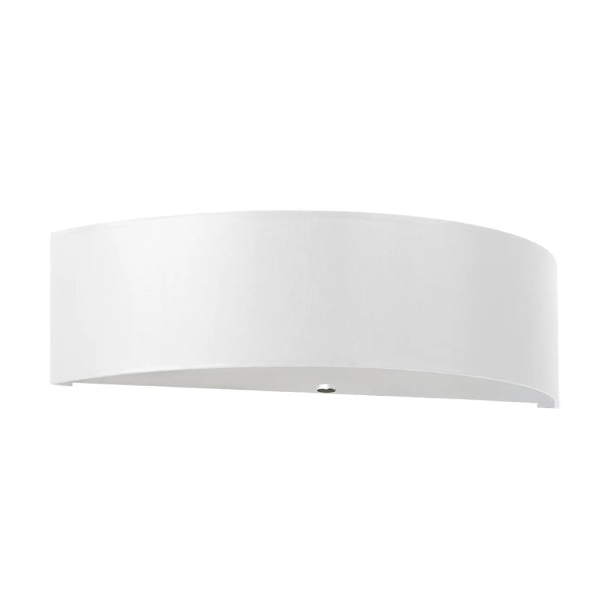 Applique murale blanche horizontale aux lignes courbées, 45 cm
