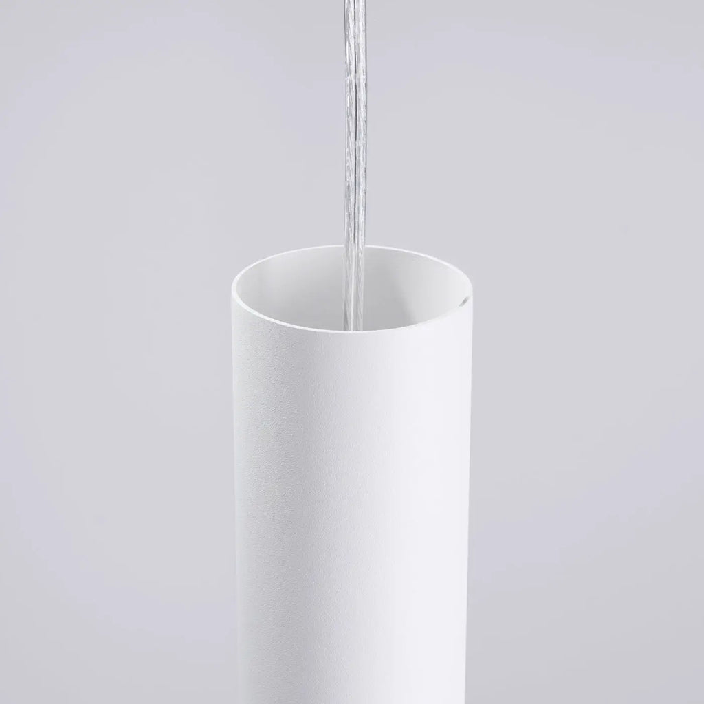 Applique murale blanche à tube ajouré suspendu, ampoule GU10