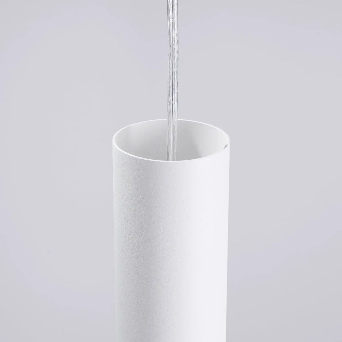 Applique murale blanche à tube ajouré suspendu, ampoule GU10