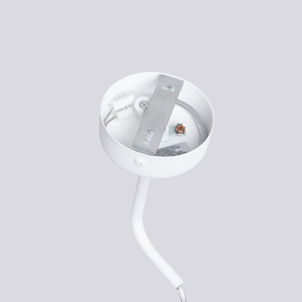 Applique murale blanche à tube ajouré suspendu, ampoule GU10