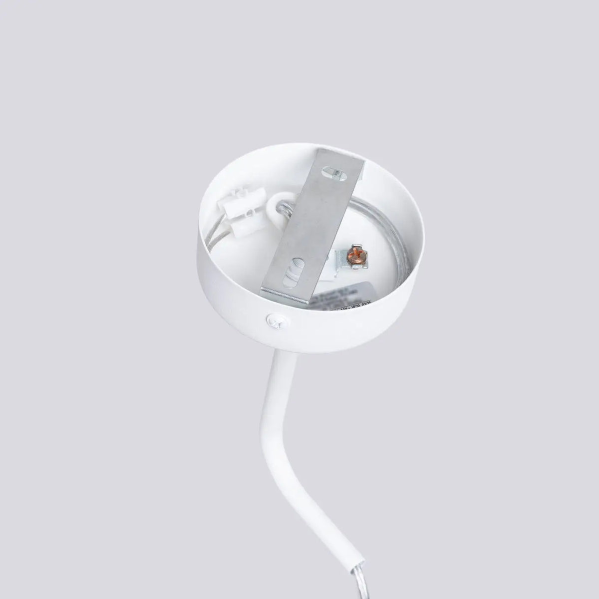 Applique murale blanche à tube ajouré suspendu, ampoule GU10
