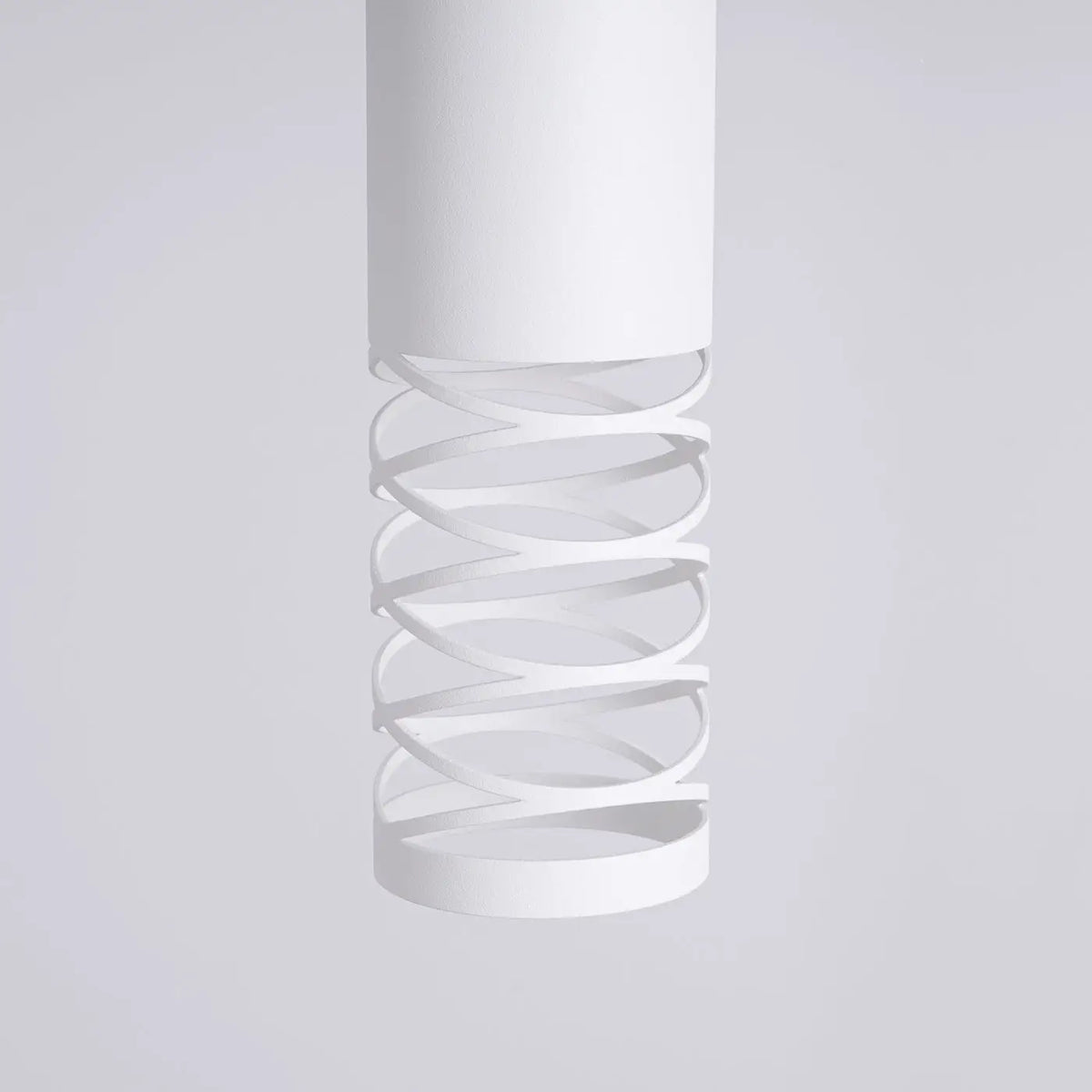 Applique murale blanche à tube ajouré suspendu, ampoule GU10