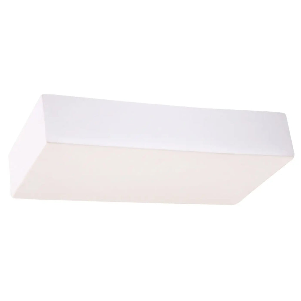 Applique murale plate en céramique blanche, lumière vers le haut