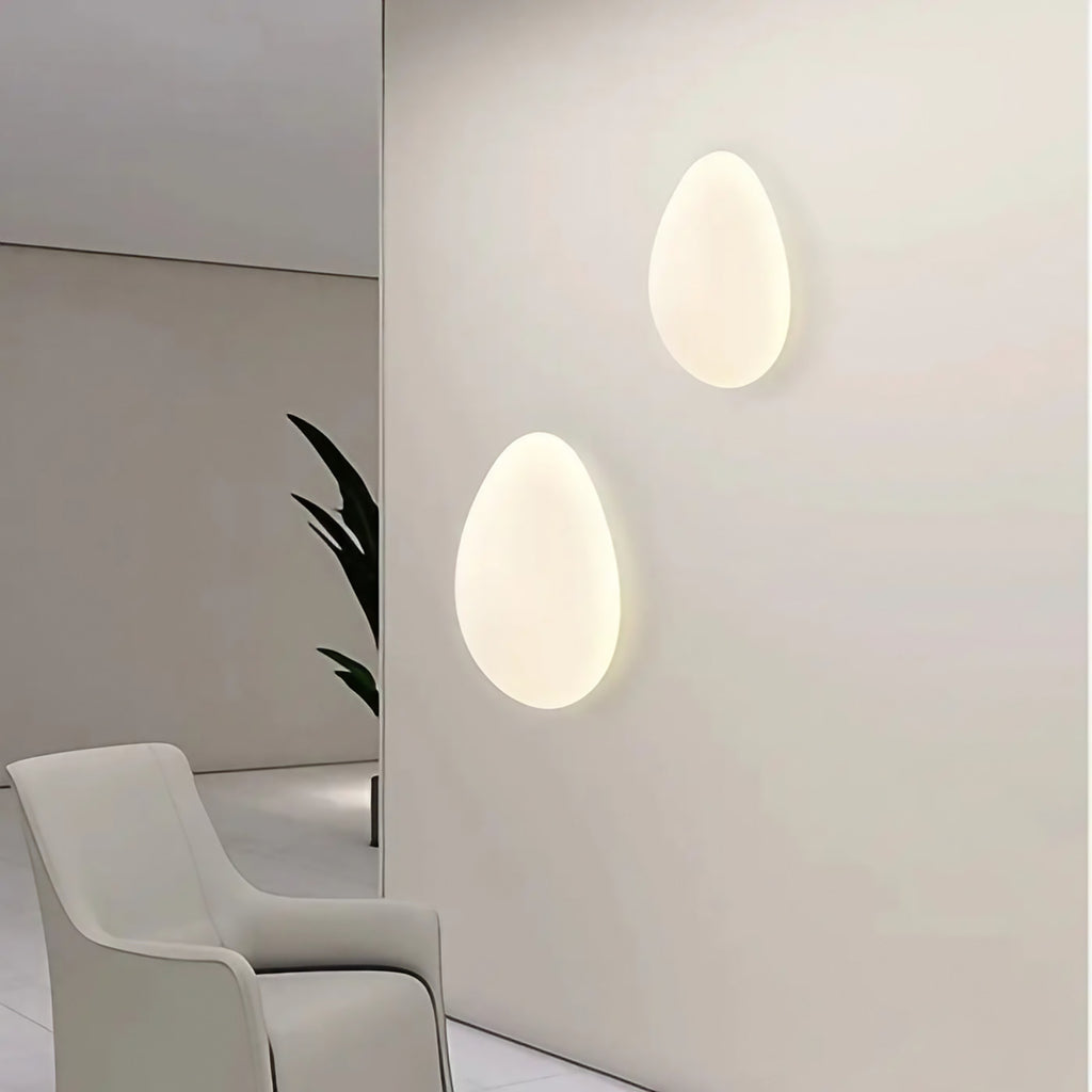 Applique murale caillou blanc, tailles S et M