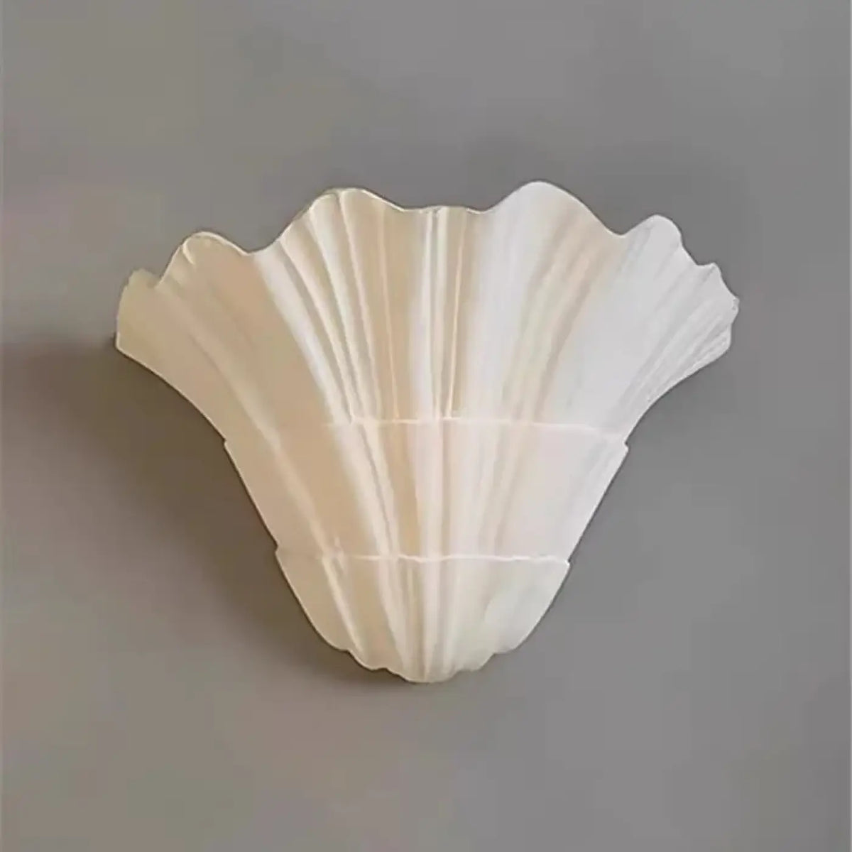 Applique murale coquillage blanche, style bord de mer