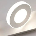 Applique murale blanche à anneaux lumineux pour miroir