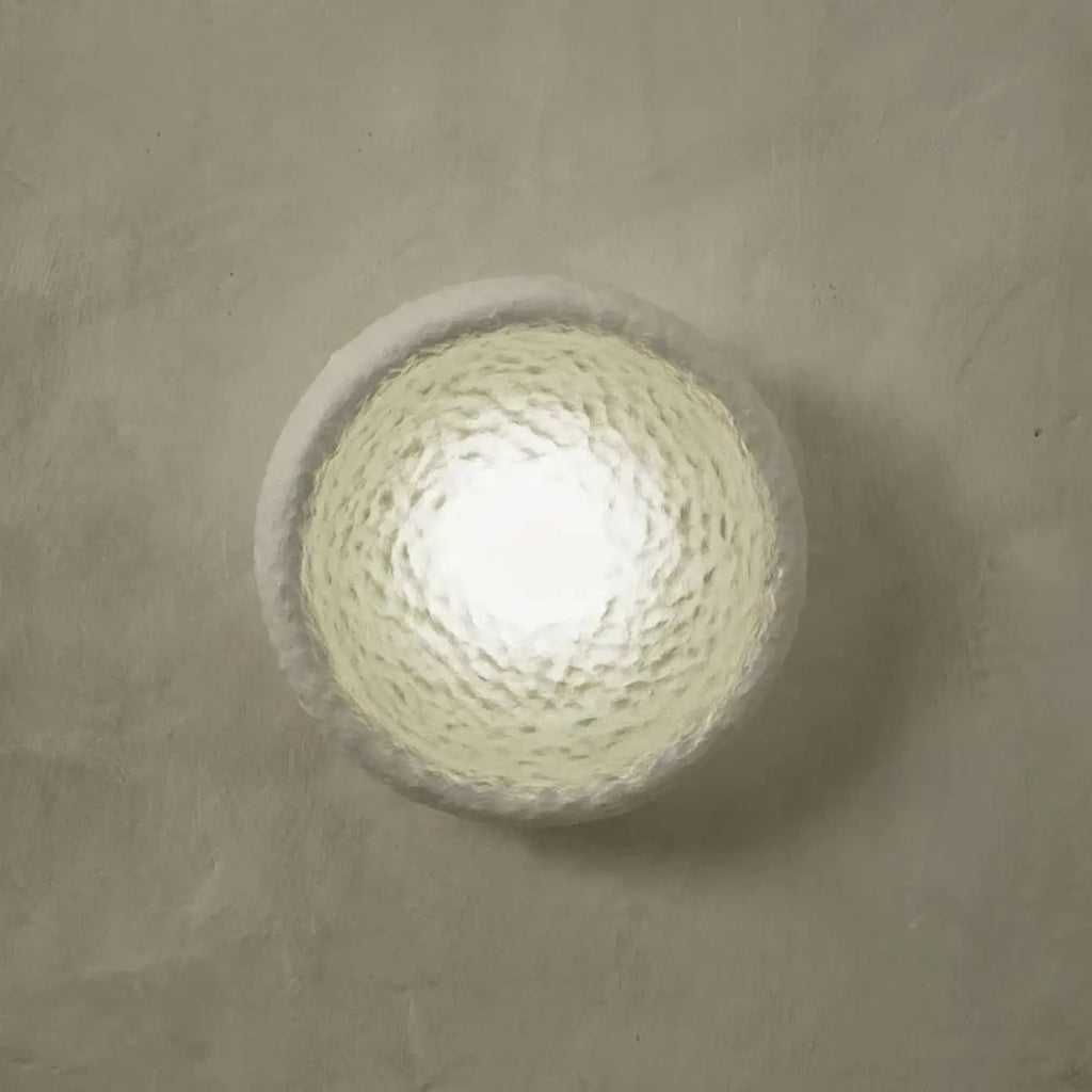 Applique murale en résine blanche, esprit japonais, tailles S à L