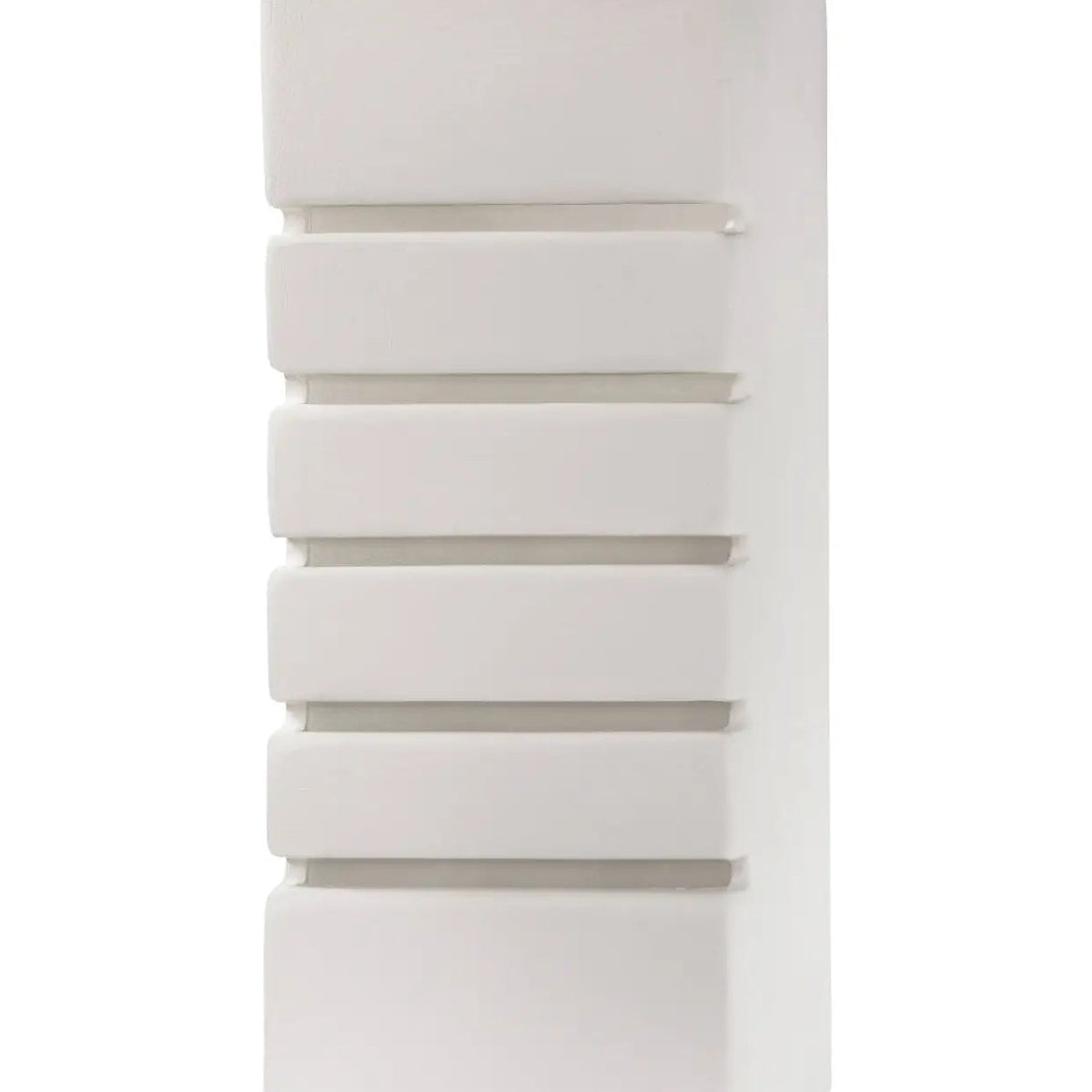 Applique murale en céramique blanche à cinq fentes, 26 cm, E27