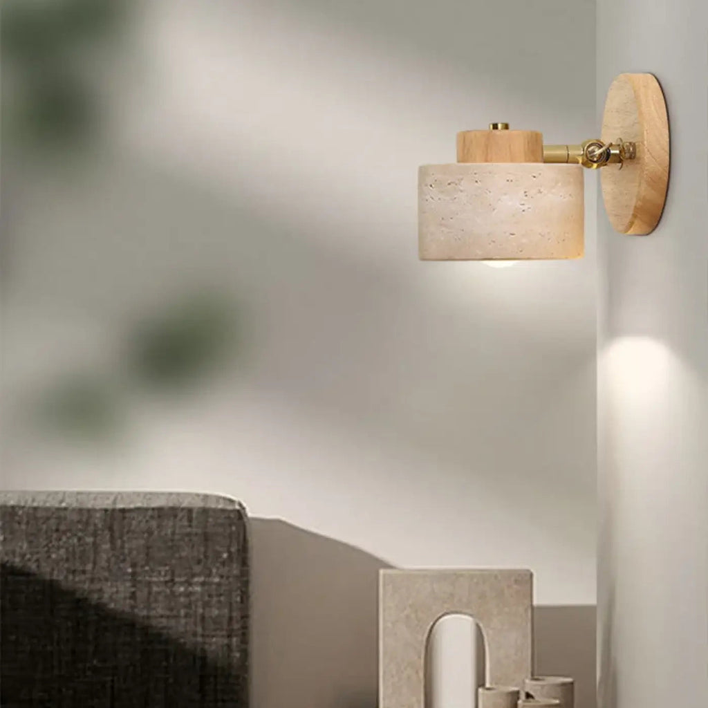 Applique murale en bois et béton, design moderne