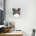Applique murale en bois pour chambre d'enfant, trois coloris, gris