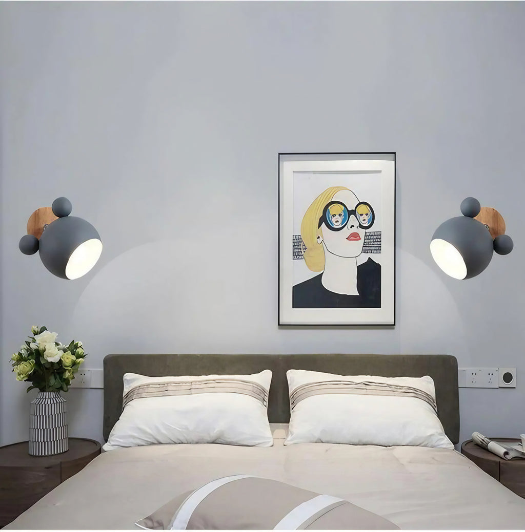 Applique murale en bois pour chambre d'enfant, trois coloris