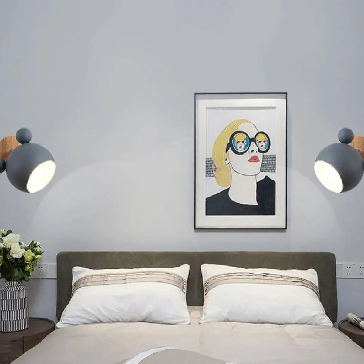 Applique murale en bois pour chambre d'enfant, trois coloris