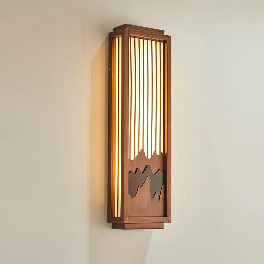 Applique murale en bois naturel, blanc chaud ou froid