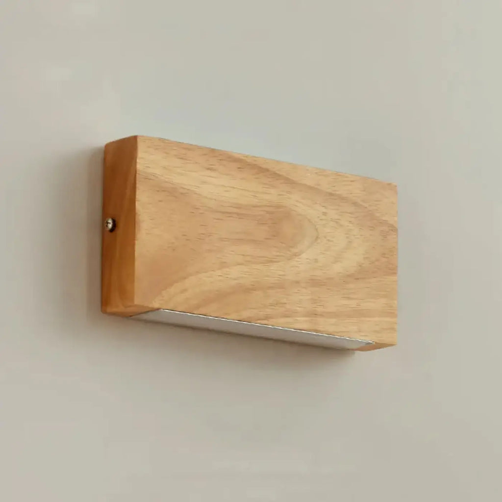 Applique murale rectangulaire en bois